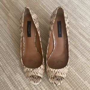 Ann Taylor Snake Skin Heels